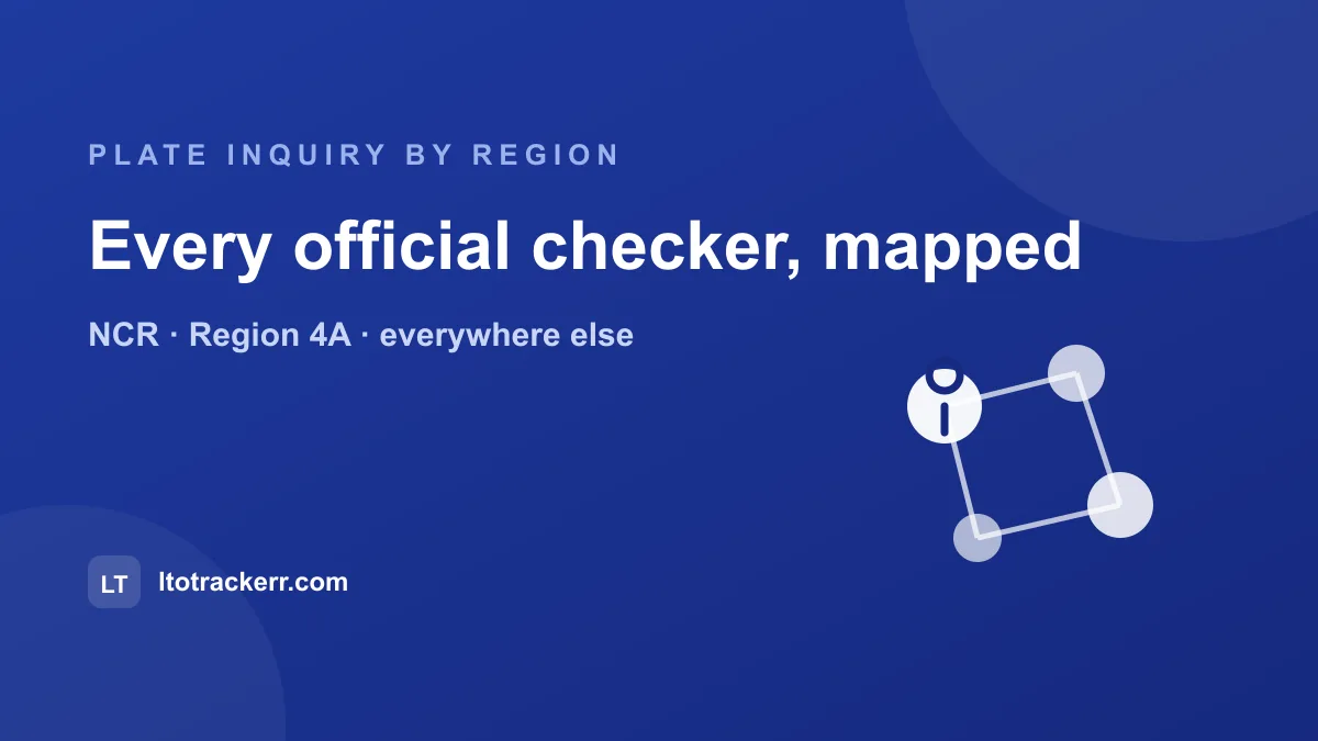 lto plate inquiry by region map of every official checker